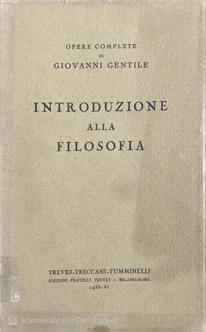 INTRODUZIONE ALLA FILOSOFIA